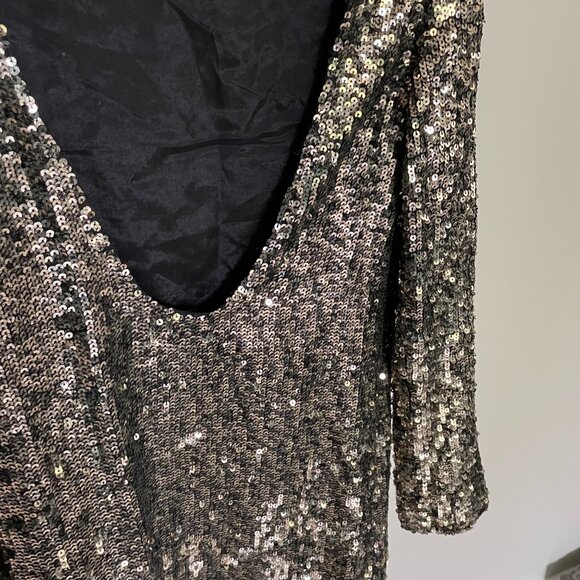 Free People Gold Sequin Dress - Picture 7 of 8